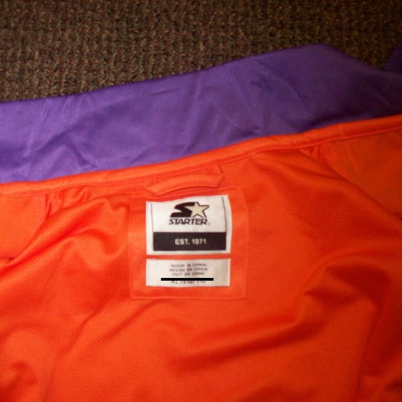 CLEMSON TIGERS NCAA STARTER Full Zip TRACK Jacket with Sewn C Logo M L XL 2X - Picture 11 of 13